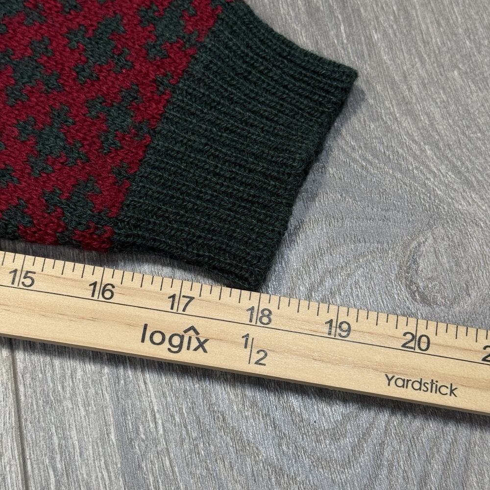 Vintage Susan Bristol Wool Sweater Womens Small Lion Crest Fair Isle 80s Preppy - Picture 11 of 11